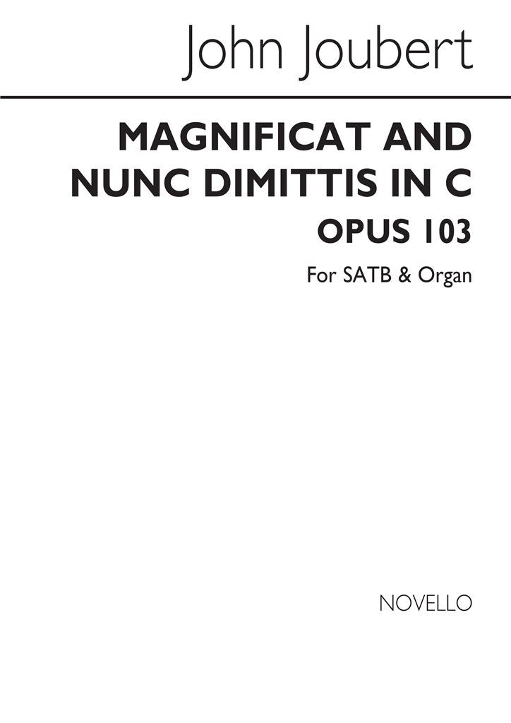 Magnificat and Nunc Dimittis In C Op.105