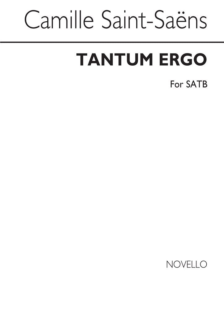 Tantum Ergo (Choral Score)