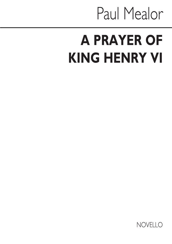 A Prayer of King Henry VI (Part)