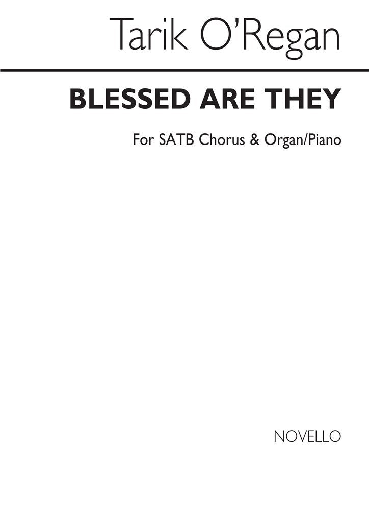 Blessed Are They (SATB and Piano)