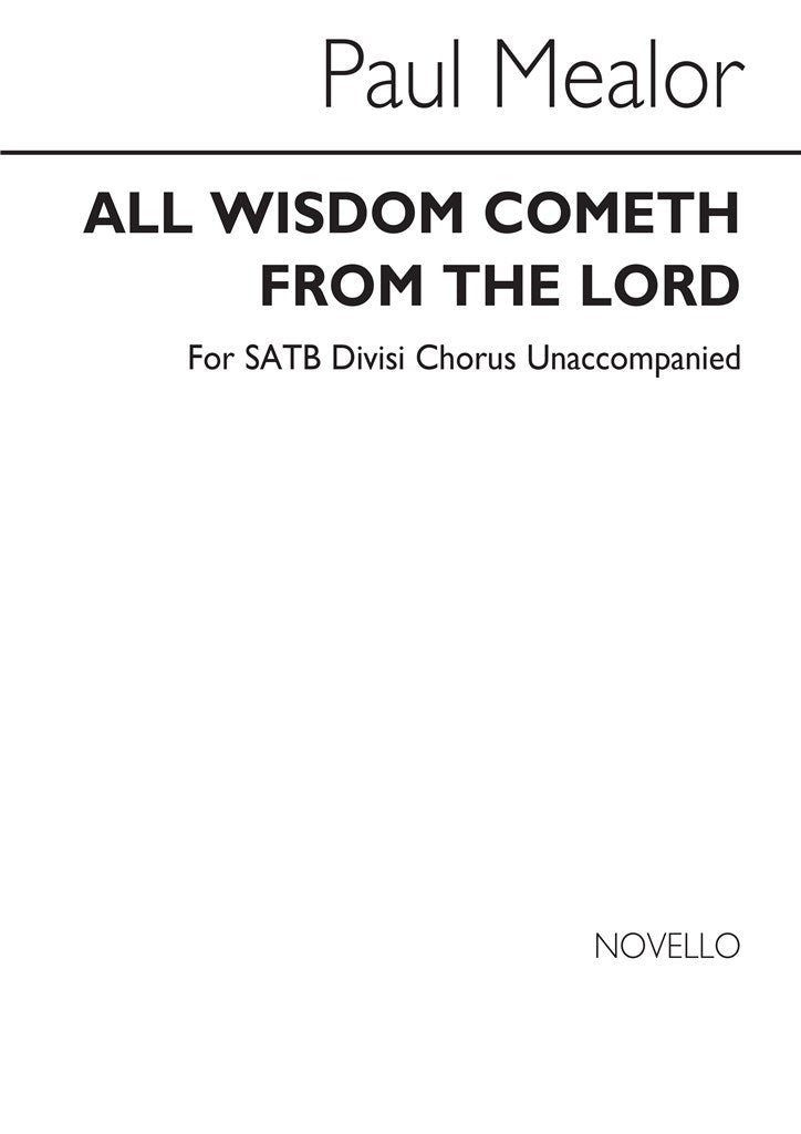 All Wisdom Cometh From The Lord