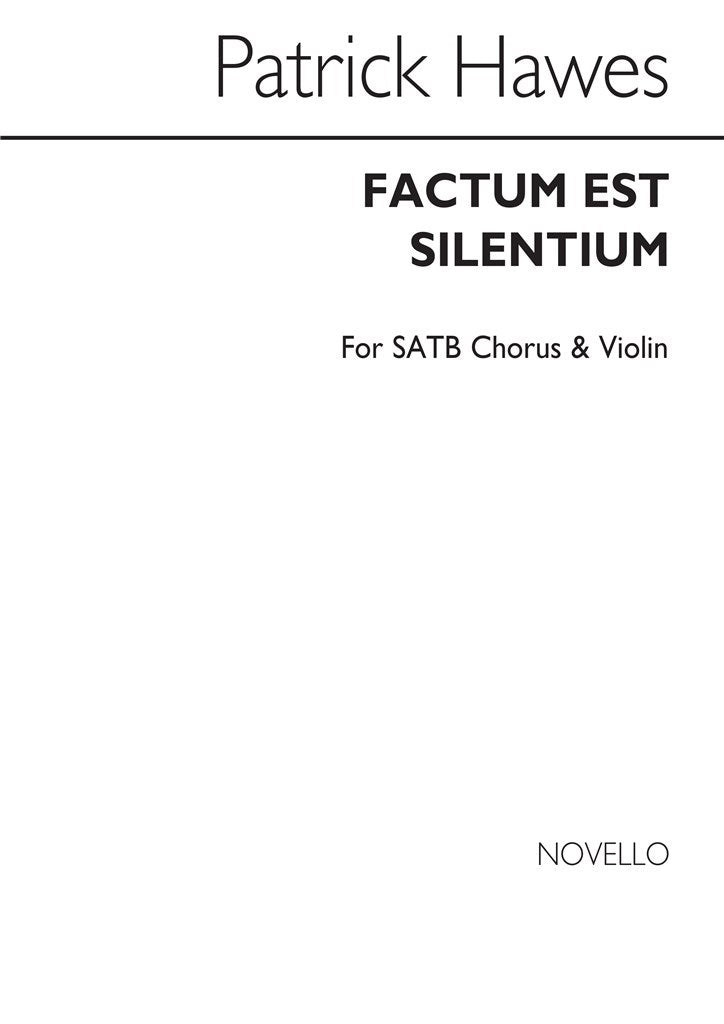 Factum Est Silentium (Choral Score)