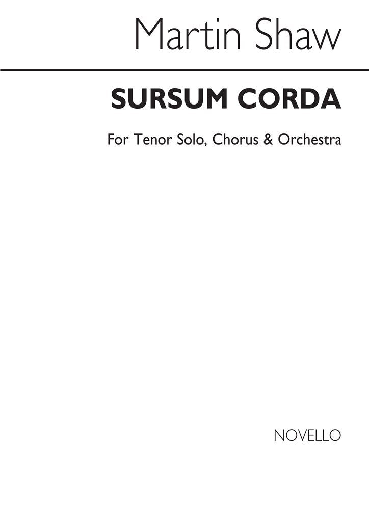 Martin Shaw: Sursum Corda