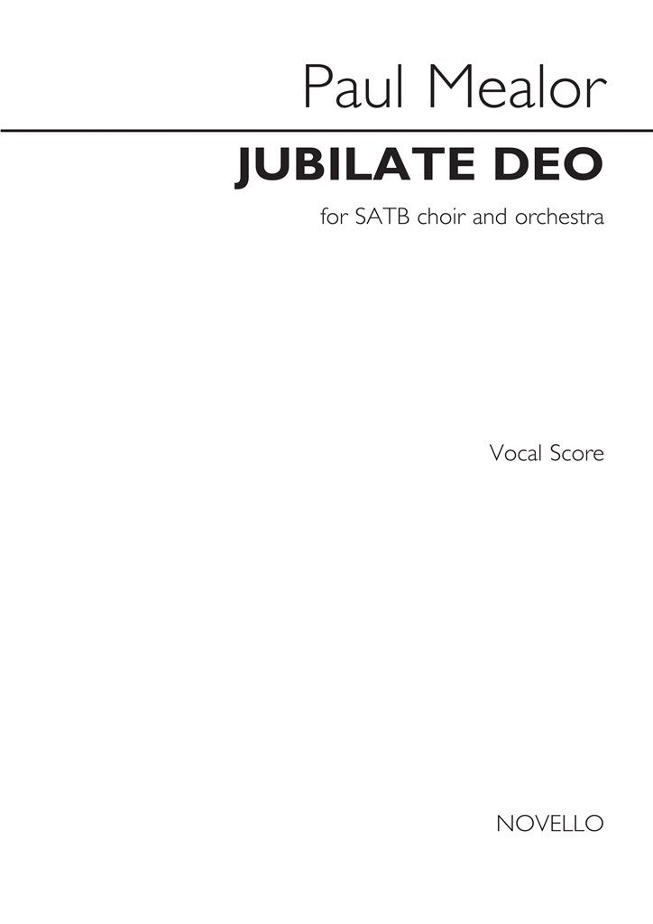 Jubilate Deo (Choral Score)