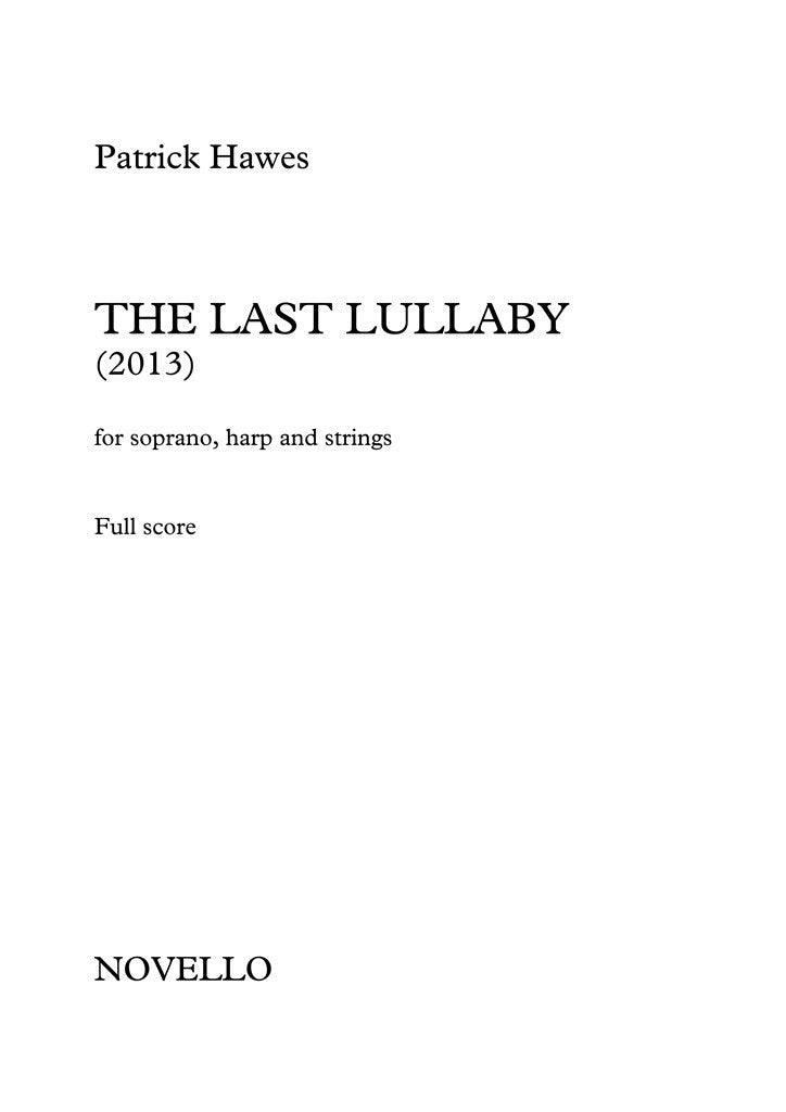 The Last Lullaby (Score Only)