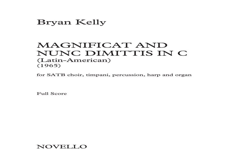 Magnificat and Nunc Dimittis In C (Full Score)
