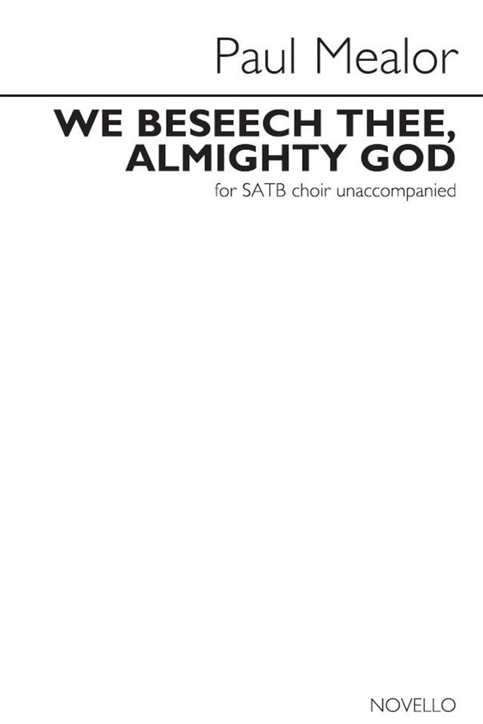 We Beseech Thee, Almighty God