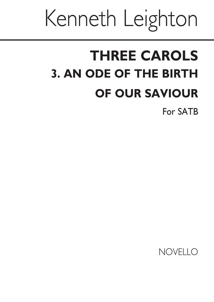 Ode of The Birth of Our Saviour Op.25c