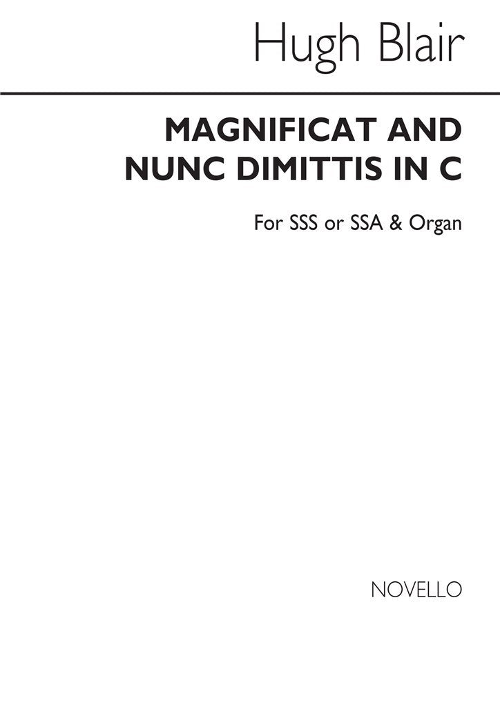 Magnificat and Nunc Dimittis In C