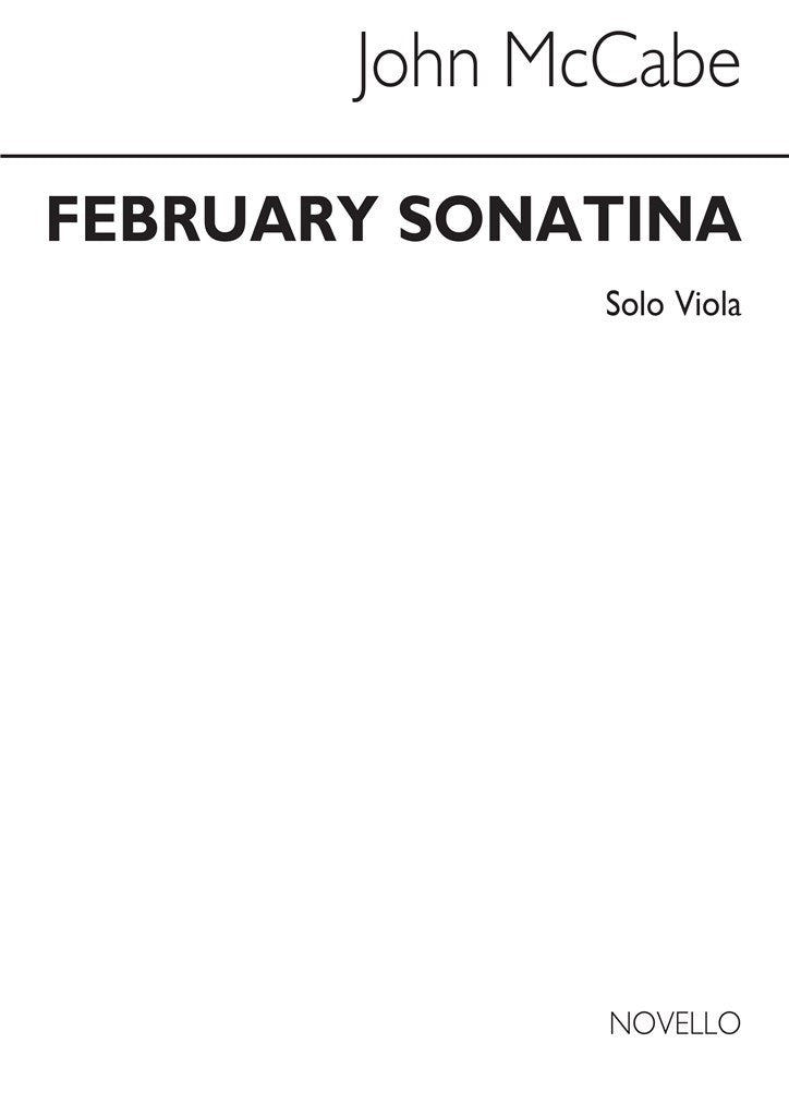 February Sonatina For Solo Viola