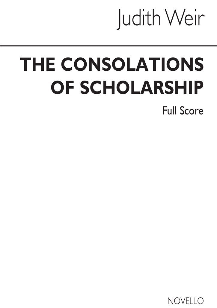 The Consolations of Scholarship