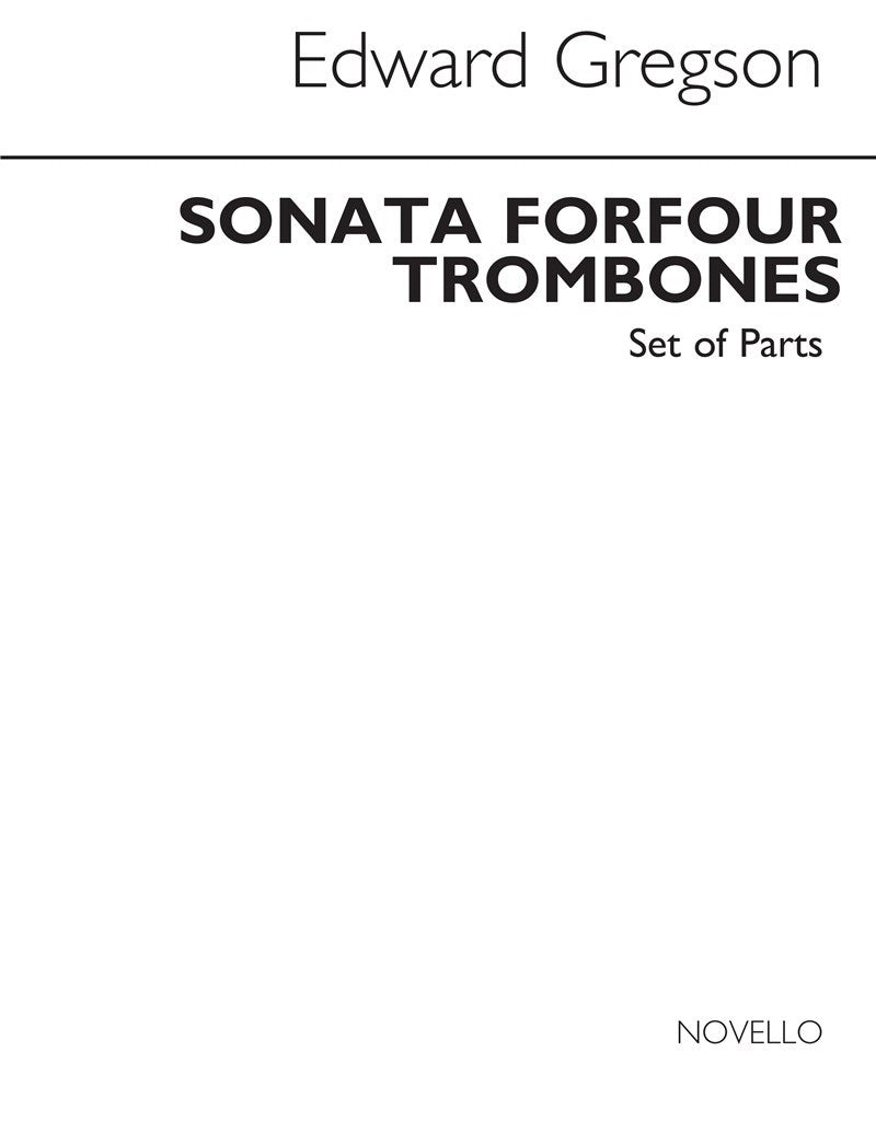 Sonata For Four Trombones (Parts)