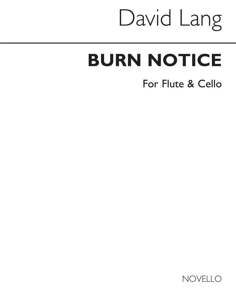 Burn Notice (Flute & Cello Parts)