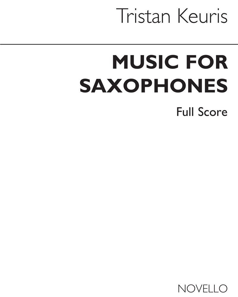 Music For Saxophones