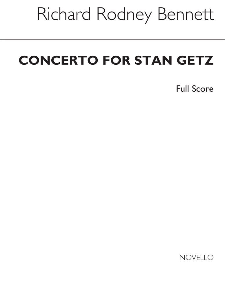 Concerto For Stan Getz (Full Score)