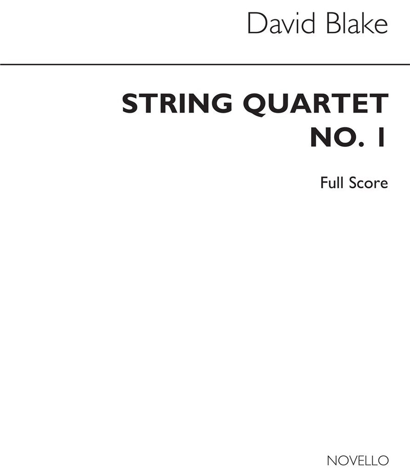 String Quartet No.1 Full Score