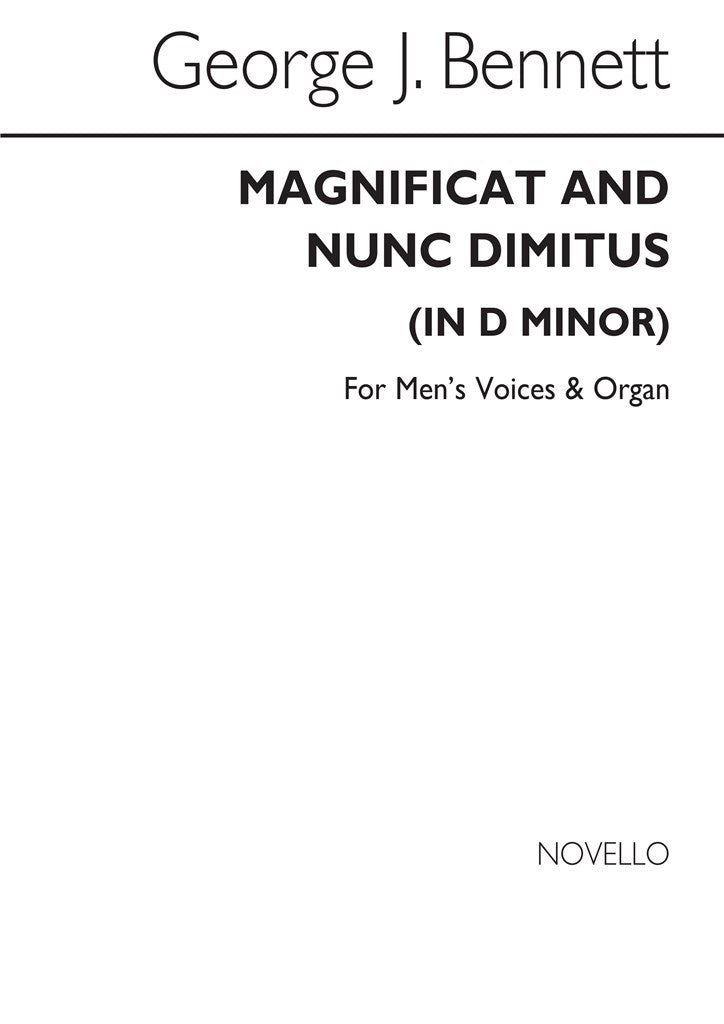 Magnificat and Nunc Dimittis In D Minor