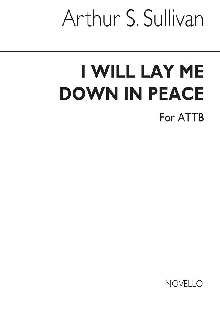 I Will Lay Me Down In Peace (TTBB)