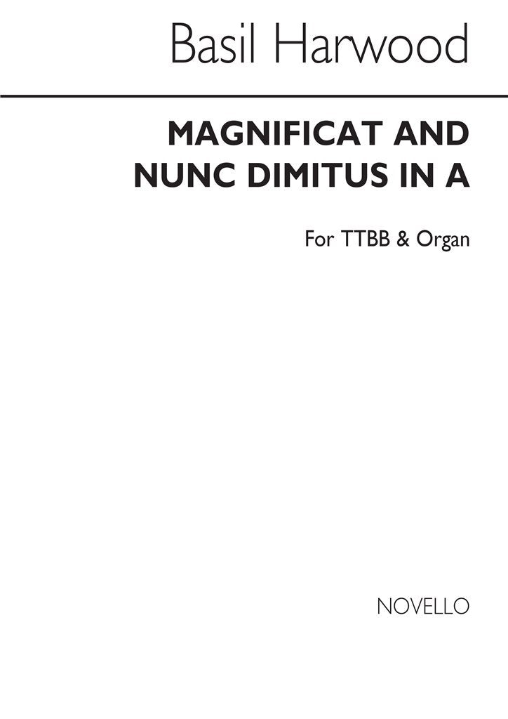 Magnificat and Nunc Dimitis In A (Men's Voices)