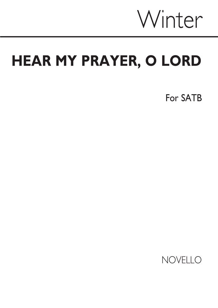 Hear My Prayer, O Lord