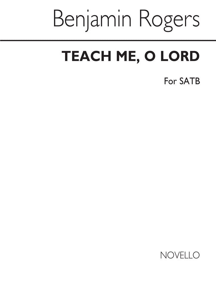 Teach Me O Lord