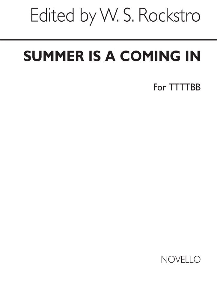 Summer Is A-coming In (Choral Score)