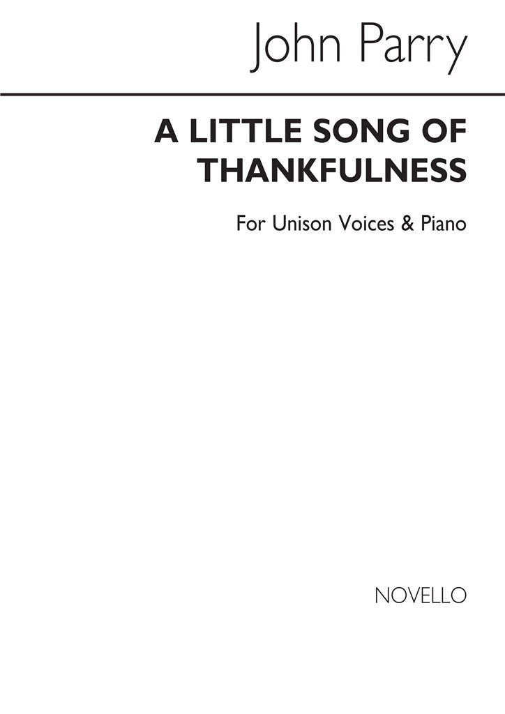 A Little Song of Thankfulness