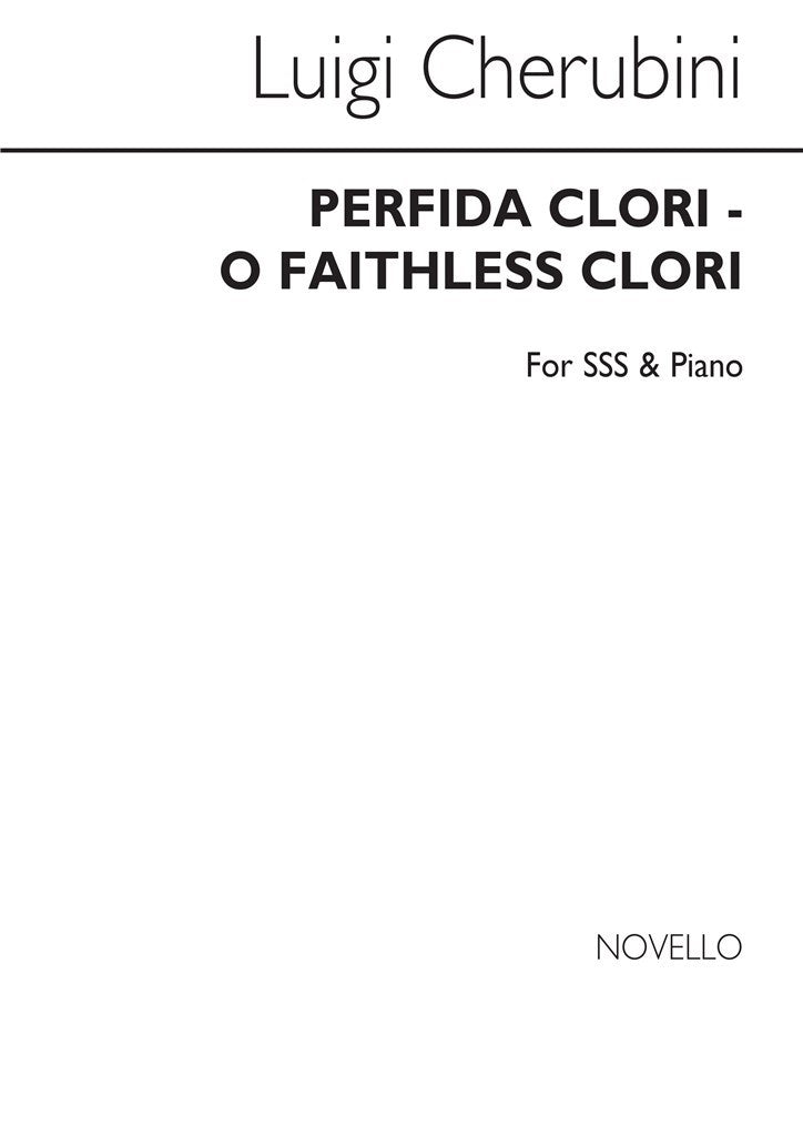 Perfida Clori (O Faithless Clori) Sss/Piano