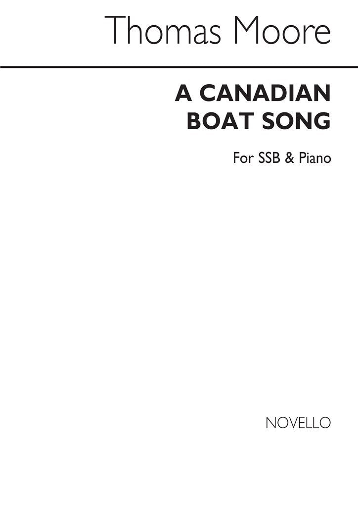 Canadian Boat Song