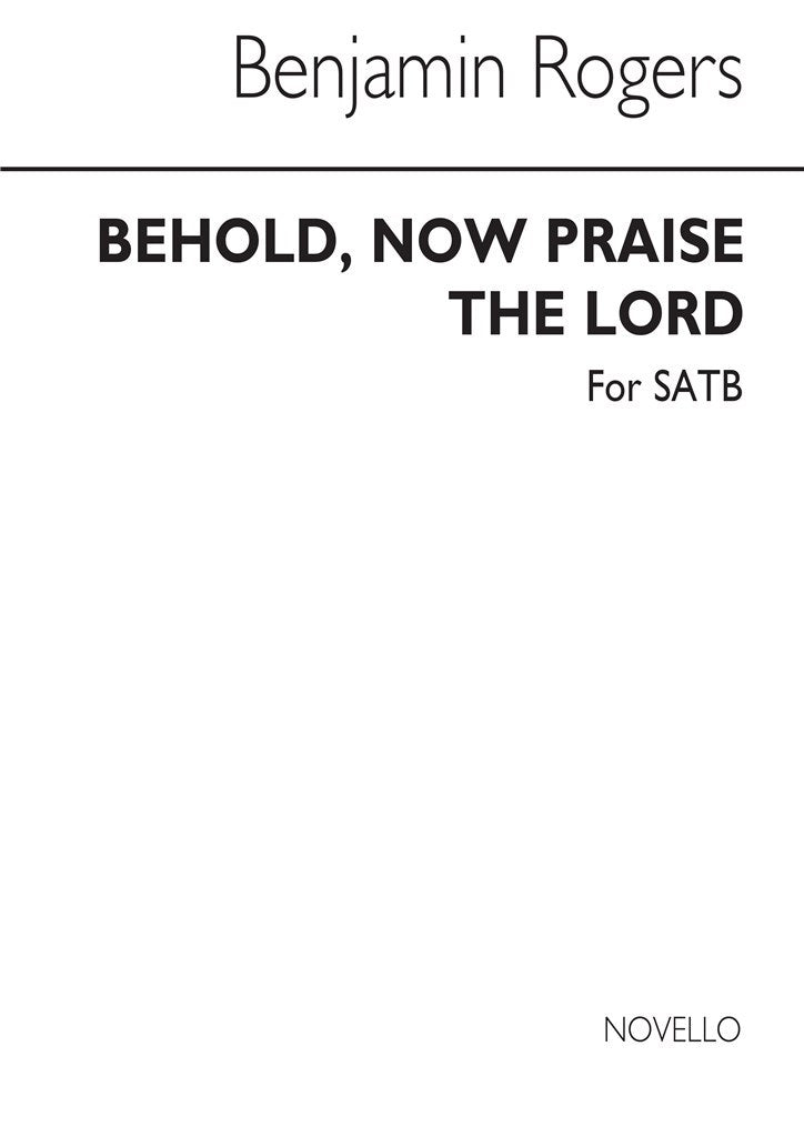 Behold Now Praise The Lord