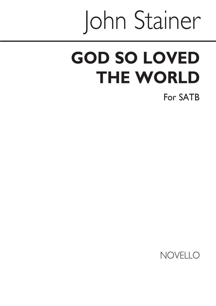 God So Loved The World (Old engraving from 'Musical Times')