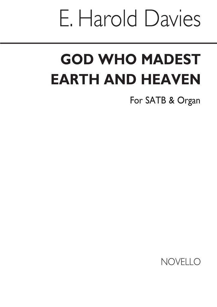 God Who Madest Earth And Heaven