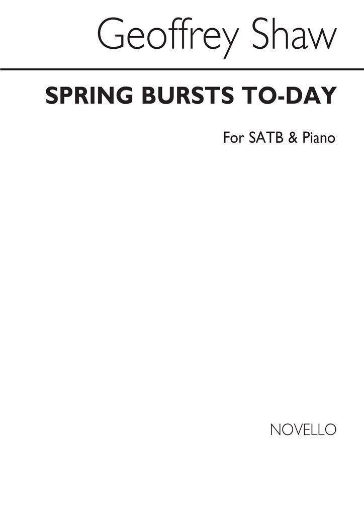 Spring Bursts Today