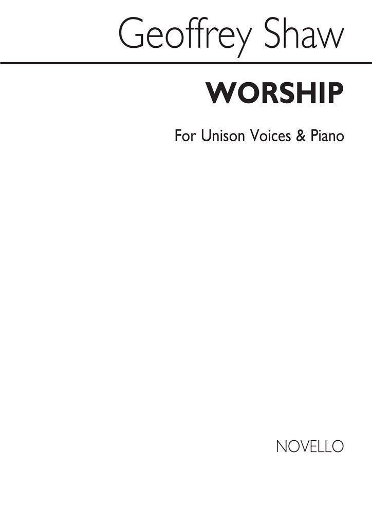 Worship (Vocal and Piano)