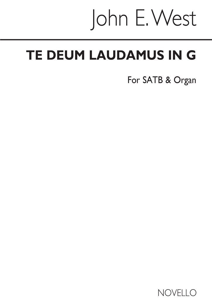 Te Deum Laudamus In G Satb/Organ