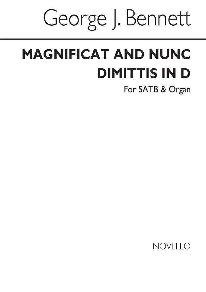Magnificat and Nunc Dimittis In D (SATB and Organ)