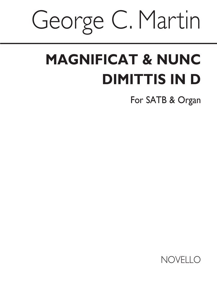 Magnificat And Nunc Dimittis In D