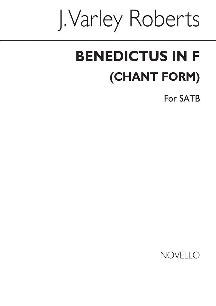 Benedictus In F (Chant Form) SATB