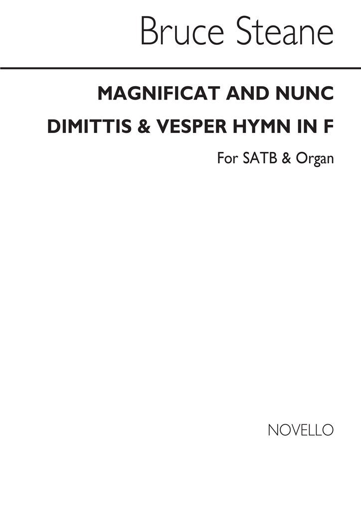 Magnificat And Nunc Dimittis And Vesper Hymn In F