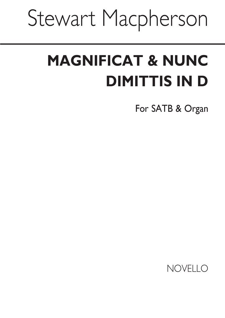 Magnificat and Nunc Dimittis In D