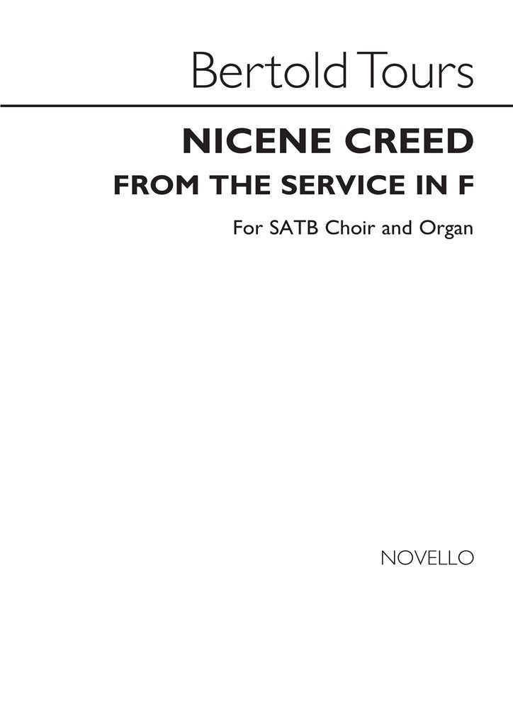 The Nicene Creed In F (From Tours Service In F)