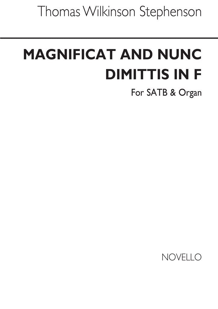 Magnificat And Nunc Dimittis In F