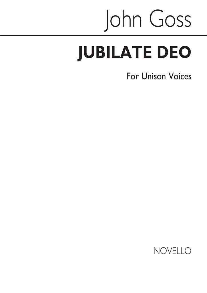 Jubilate Deo In A Unison
