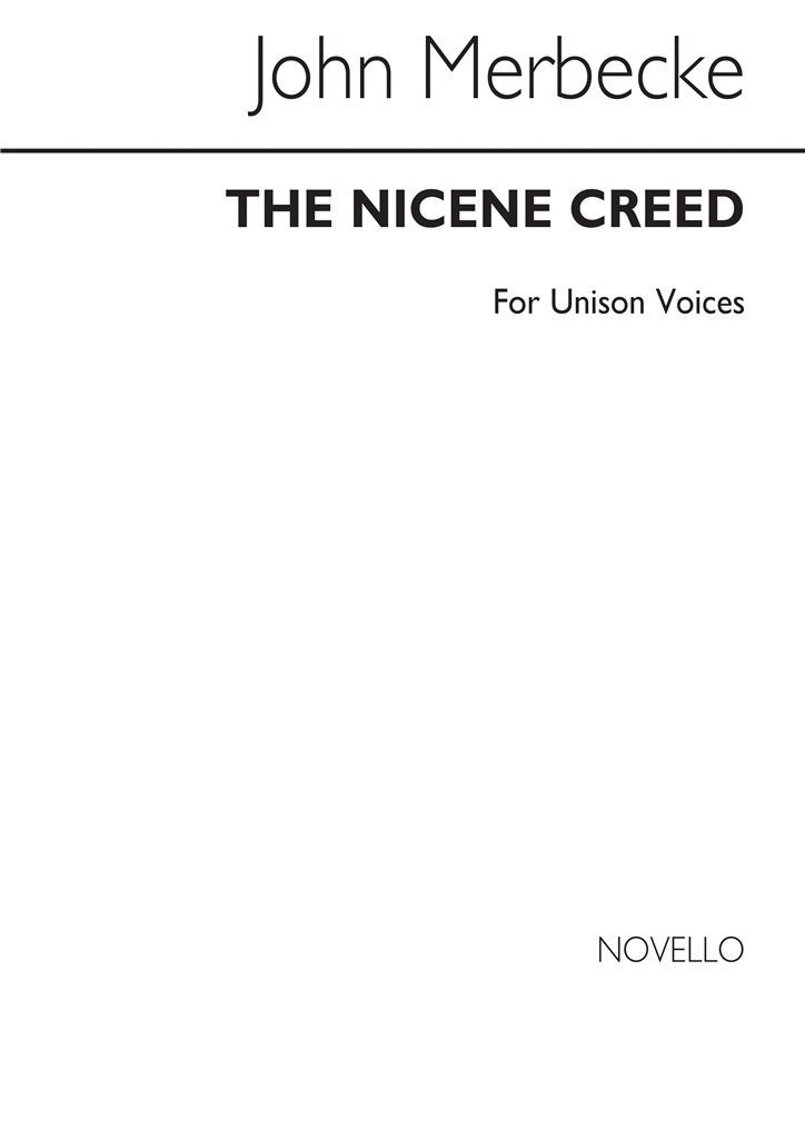 The Nicene Creed Unison (Arranged By John Stainer)