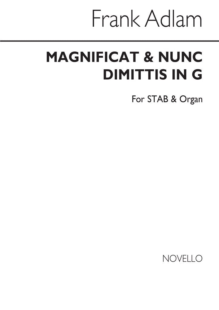 Magnificat And Nunc Dimittis In G