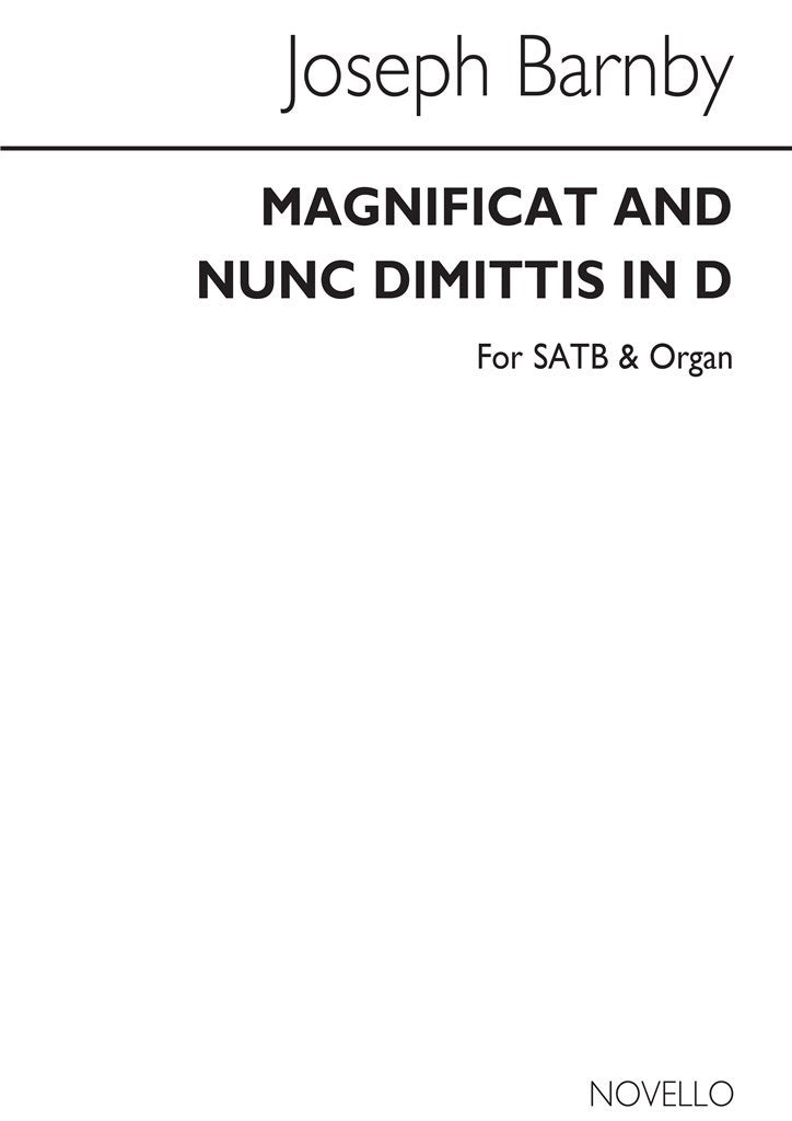 Magnificat and Nunc Dimittis In C (SATB and Organ)