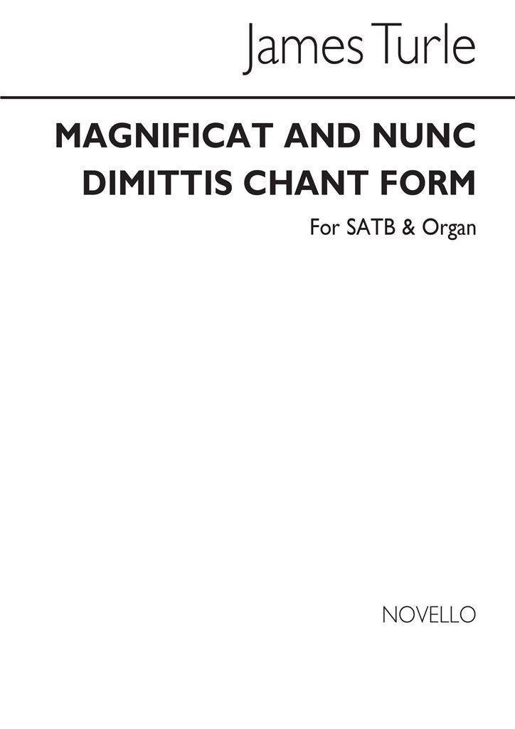 Magnificat and Dimittis (Chant Form) In E Flat