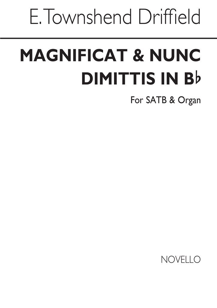 Magnificat and Nunc Dimittis In Bb