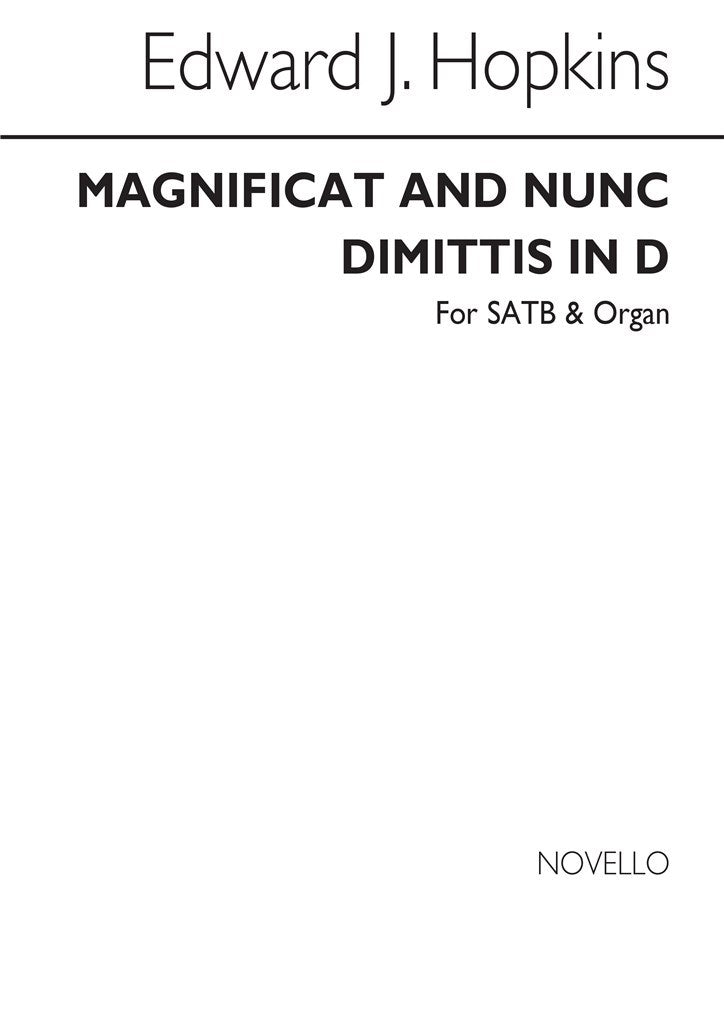 Magnificat and Nunc Dimittis In D