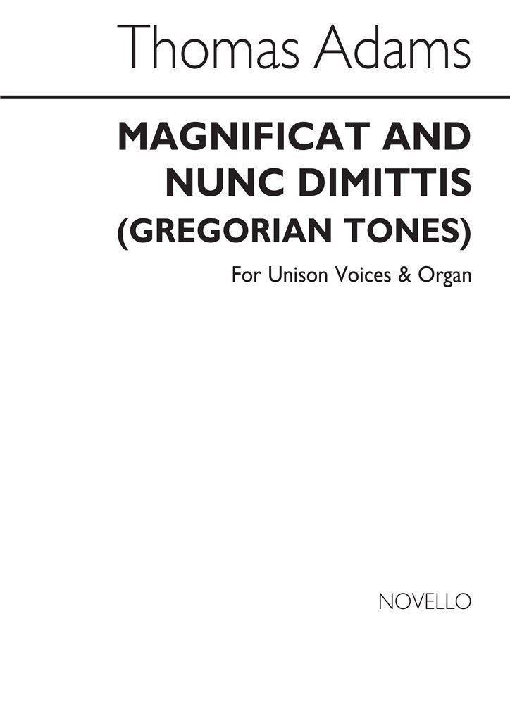 Magnificat and Nunc Dimittis (Gregorian Tones) (Choral Score)